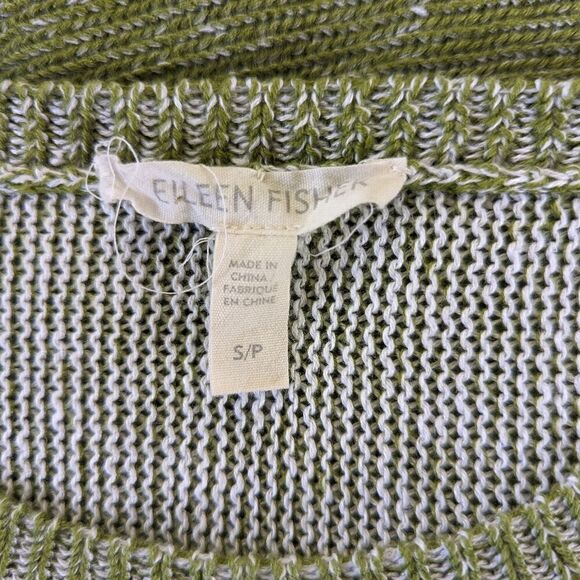 Eileen Fisher Organic Linen Sweater S Quiet Luxury Minimalist Capsule Coastal - Picture 2 of 13